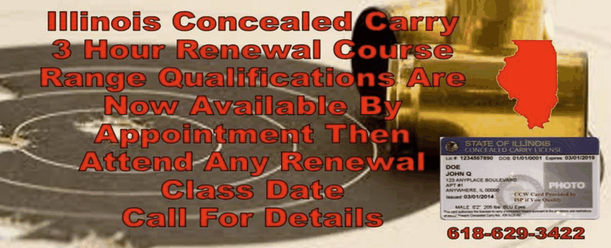 Renewal CCW: Illinois Concealed Firearms Training (3 Hours)